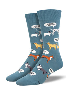 New Dog Who Dis? Men's Crew Socks