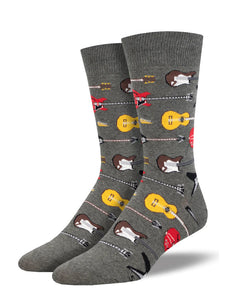 Guitar Riff Men's Crew Socks