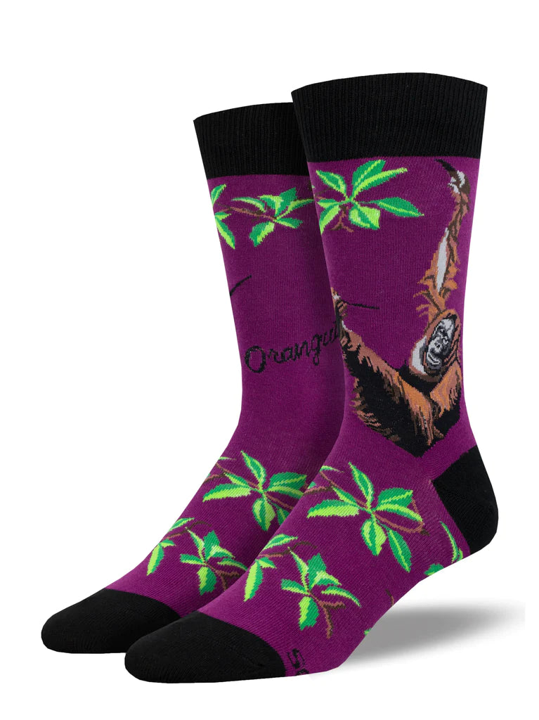 Orangutan Men's Crew Socks