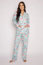 Load image into Gallery viewer, Flannel Pajama Sets - Aqua
