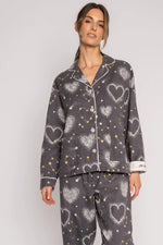 Load image into Gallery viewer, Flannel Pajama Sets - Pewter
