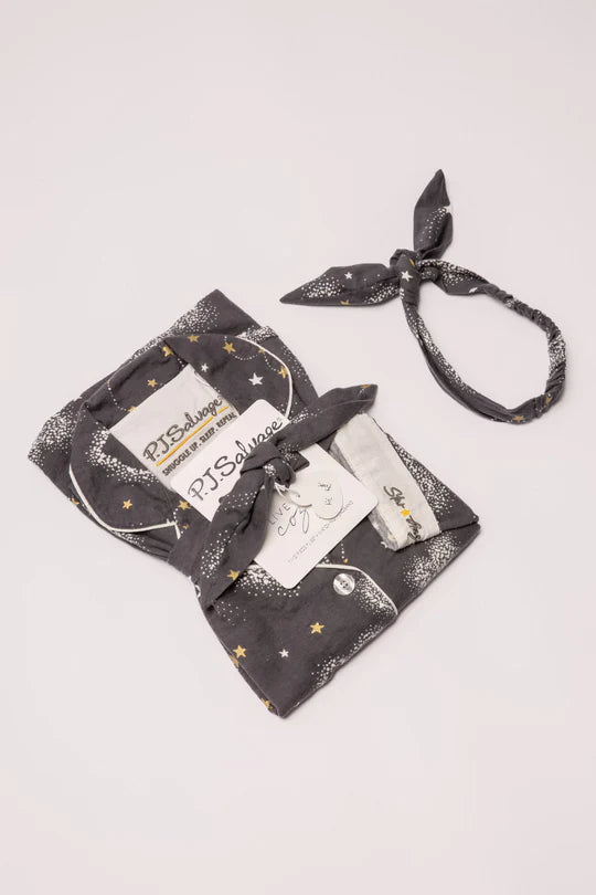 Flannel Pajama Sets - Pewter