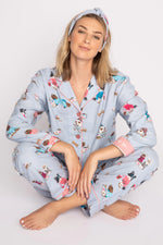 Load image into Gallery viewer, Flannel Pajama Set - Sky Blue
