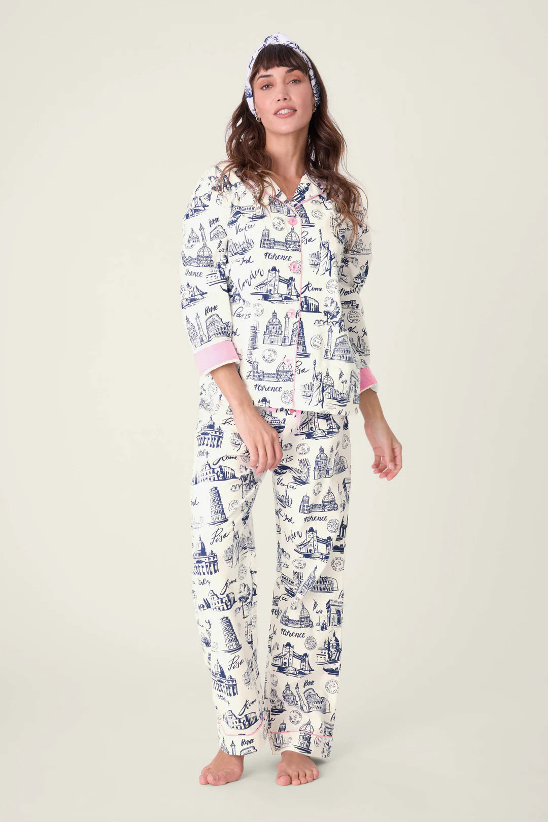 Bon Voyage 3-Piece Flannel PJ Set