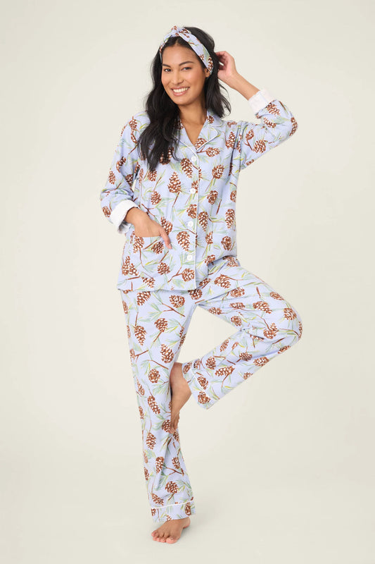 Feelin' Pine 3-Piece Winter Print Flannel PJ Set