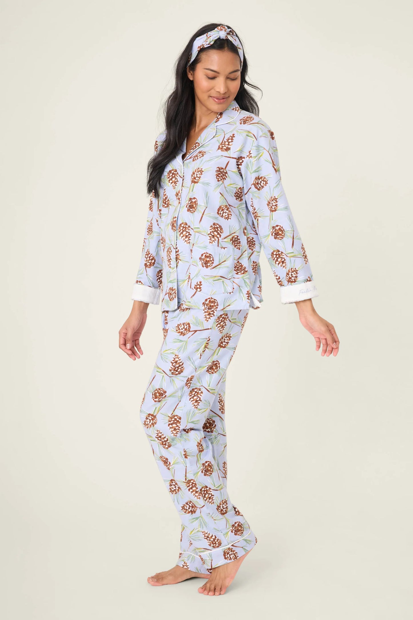 Feelin' Pine 3-Piece Winter Print Flannel PJ Set