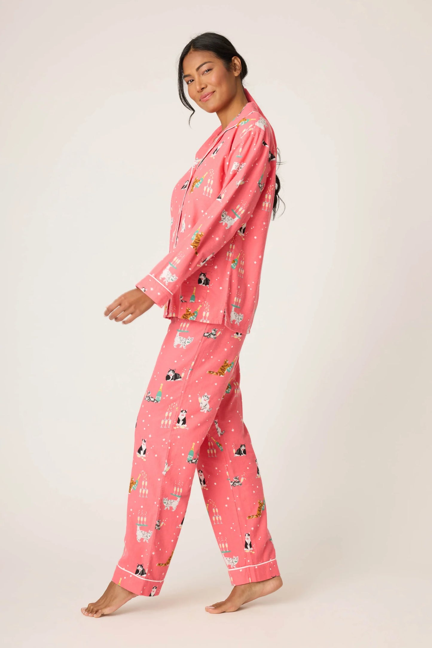 Let's Get Fizzical 3-Piece Flannel PJ Set