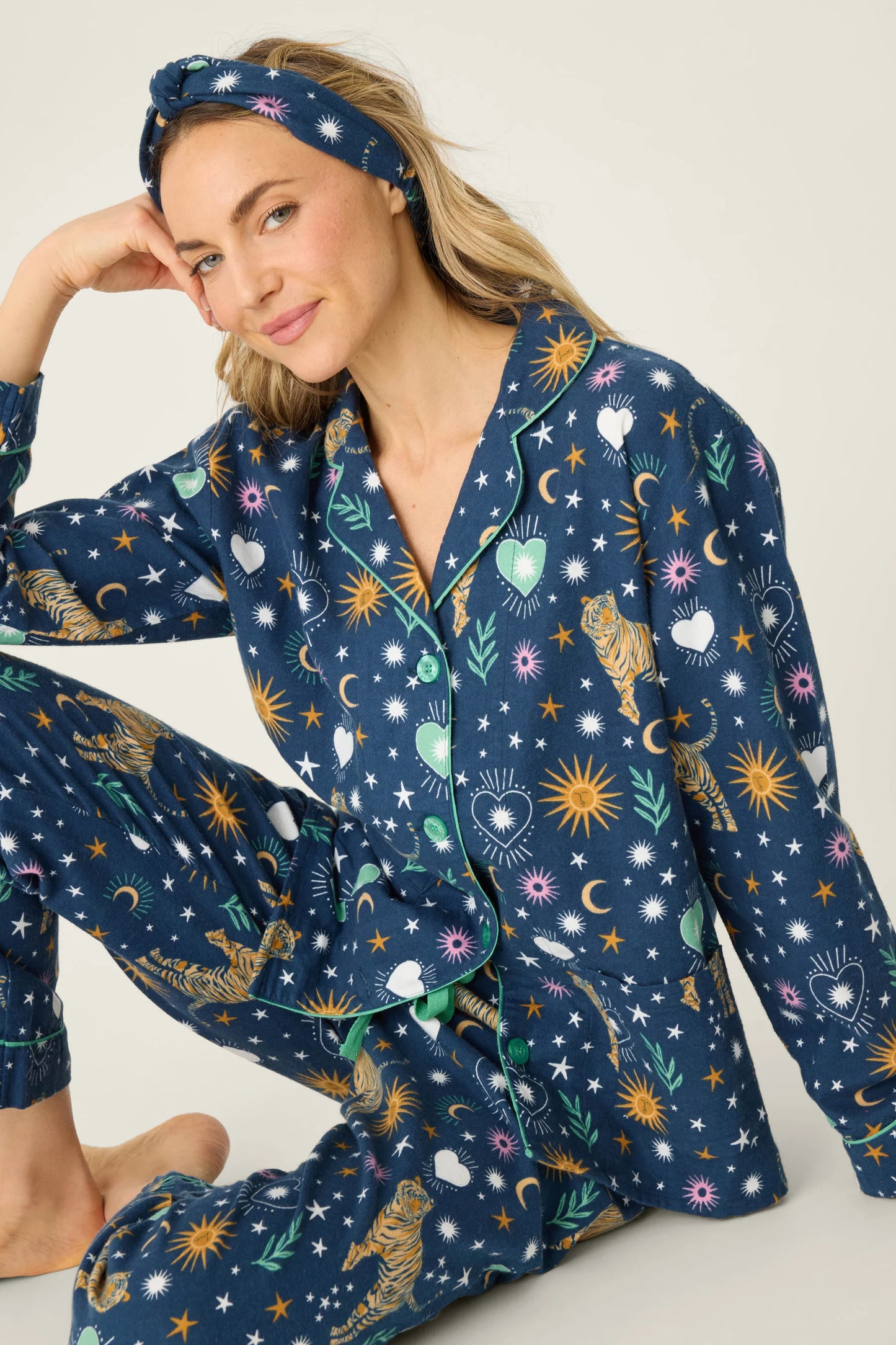 Wild At Heart 3-Piece Flannel PJ Set