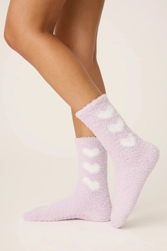 Lucky In Love Heart Crew Socks