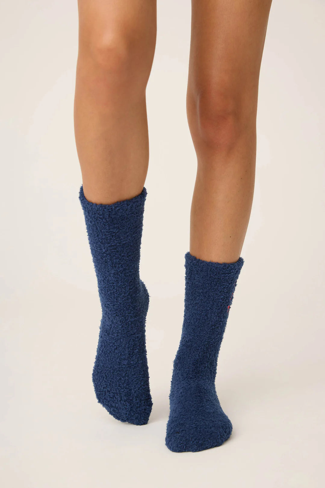 Parisian Dreams Heart Print Crew Socks