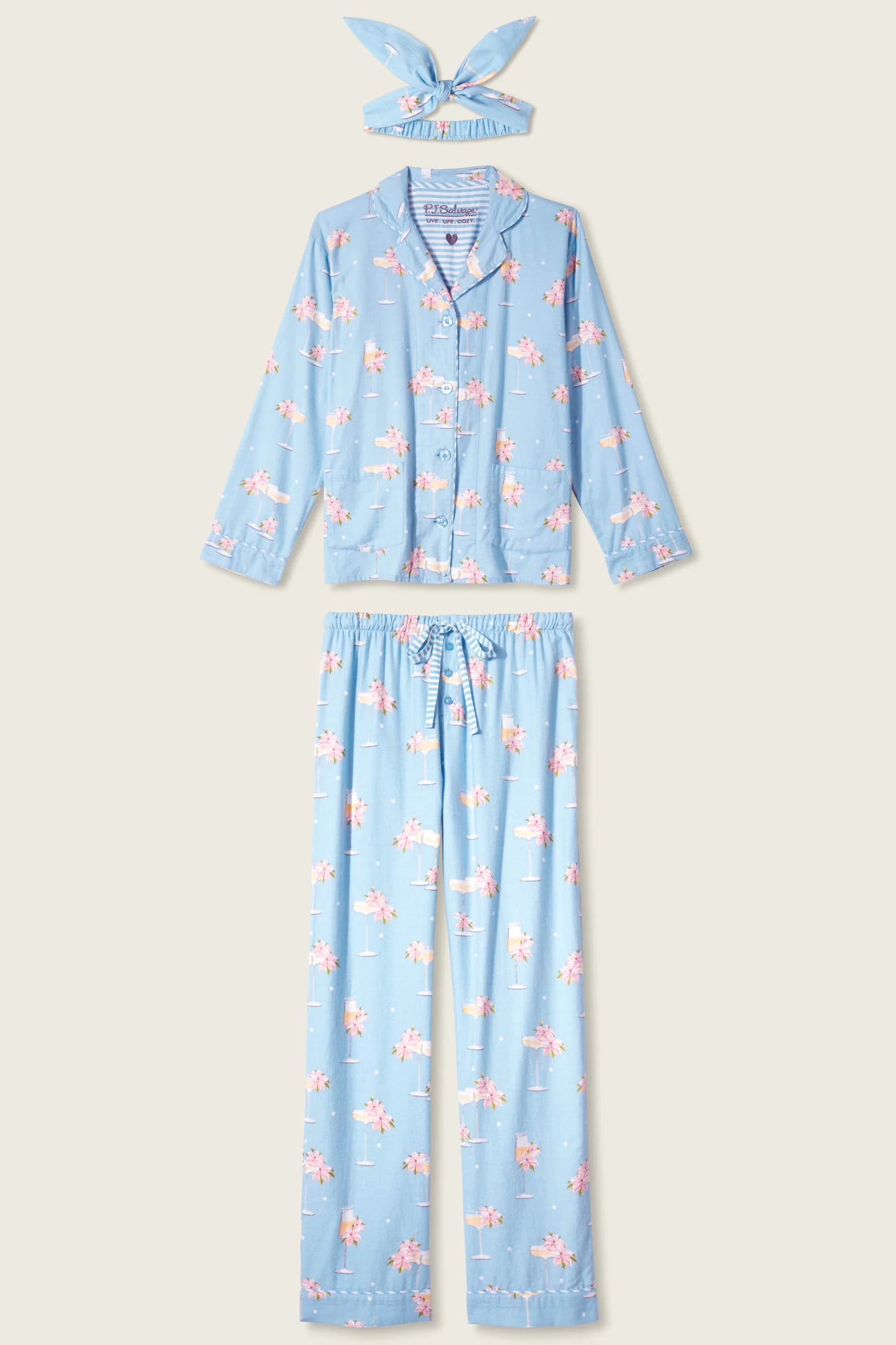 Fizz The Season 3-Piece Flannel PJ Set