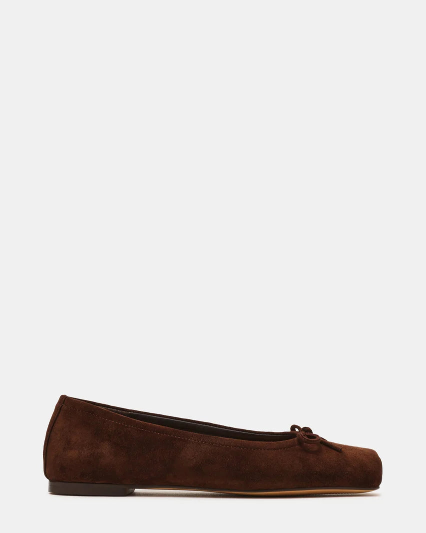 Eleve Black Leather Flat