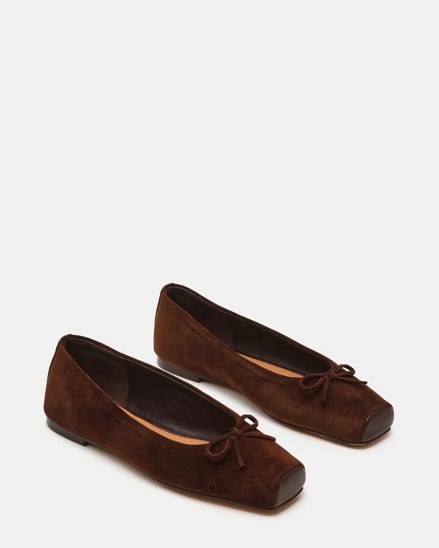 Eleve Black Leather Flat