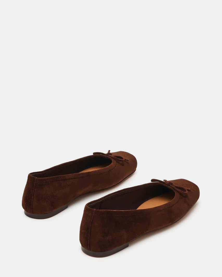 Eleve Black Leather Flat