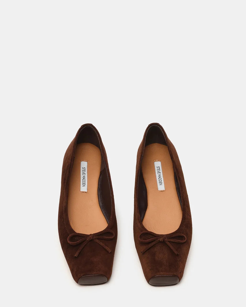 Eleve Black Leather Flat