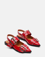 Load image into Gallery viewer, Graya Slingback Flat- Red Patent
