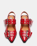 Load image into Gallery viewer, Graya Slingback Flat- Red Patent
