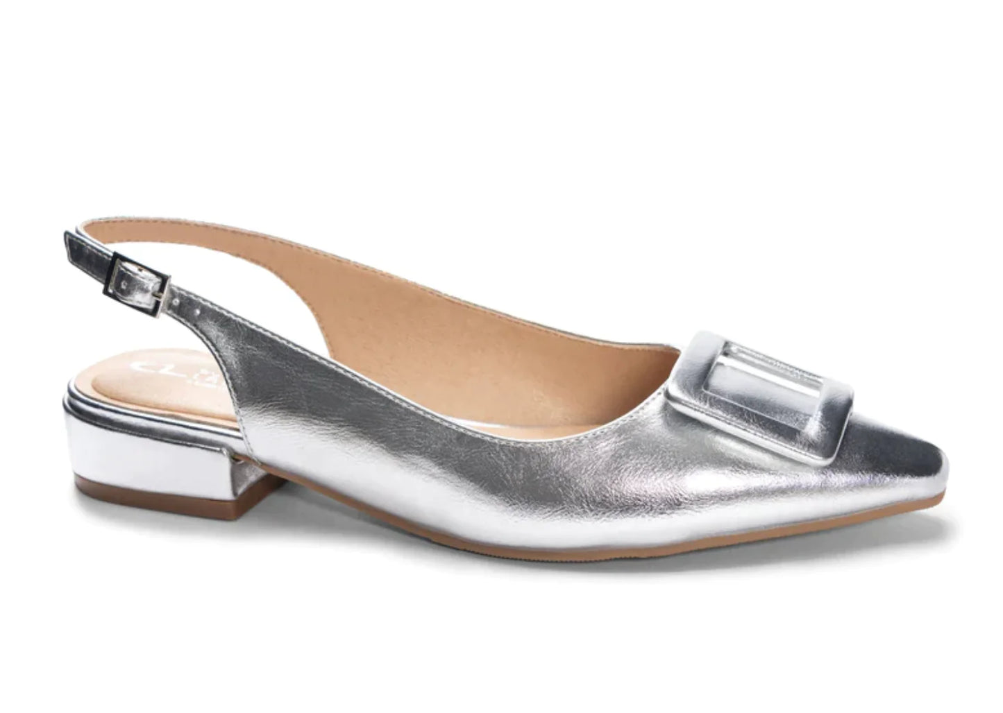 Sweetie Slingback - Metallic Silver