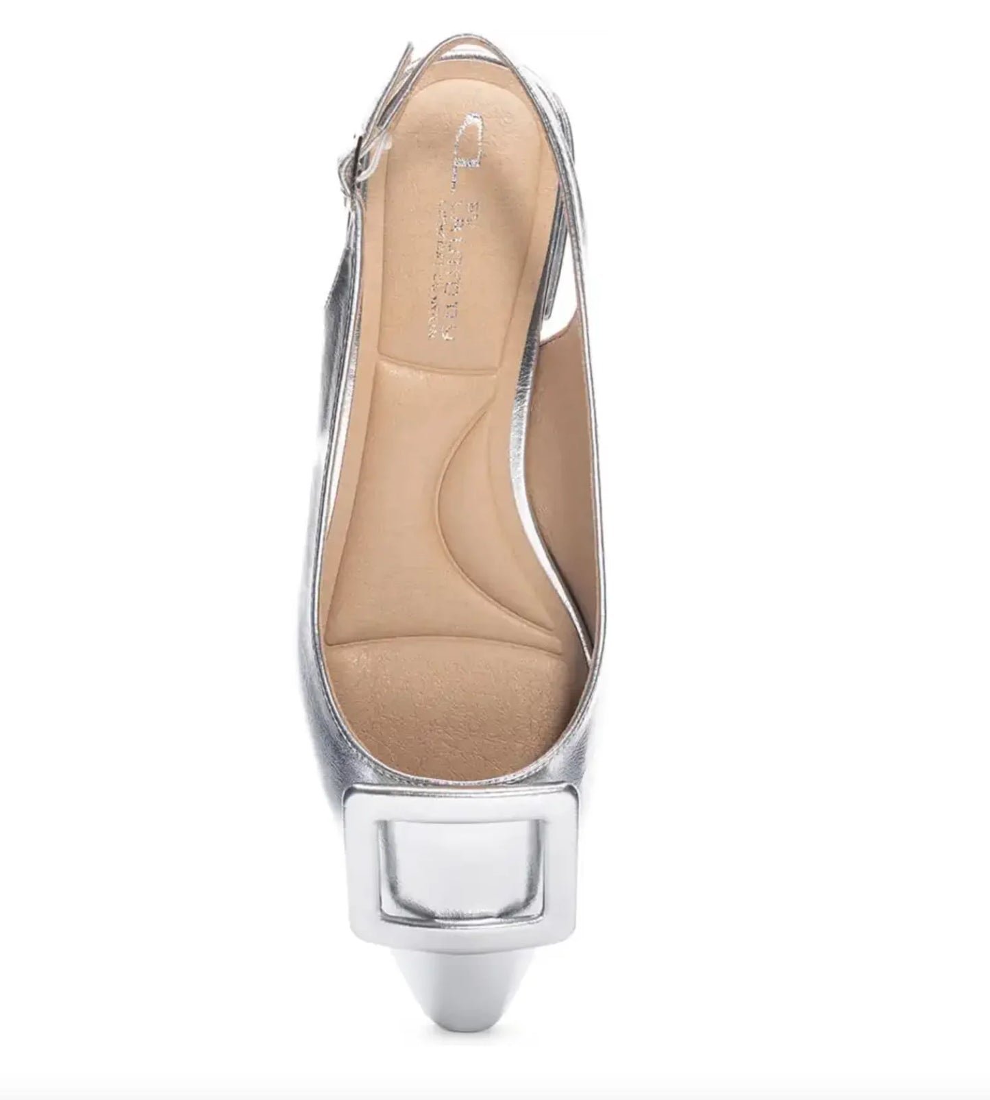 Sweetie Slingback - Metallic Silver