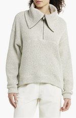 Load image into Gallery viewer, Restful Bouclé Half Zip Pullover
