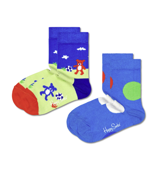 Kids 2-pack Football Teddies Sock