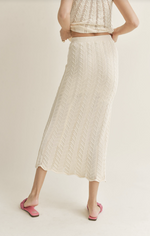 Load image into Gallery viewer, Baby Cheveron Knit Maxi Skirt
