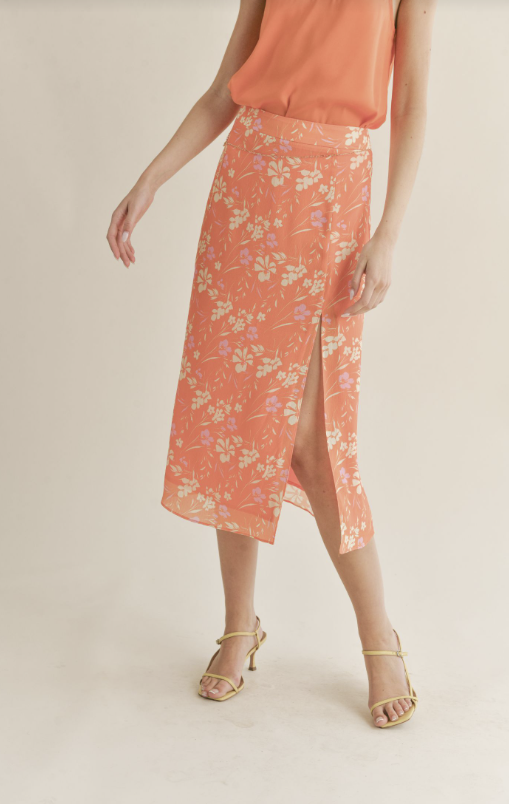 Aurora Midi Skirt With Slit