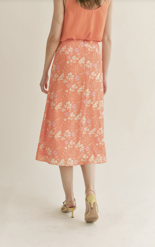 Aurora Midi Skirt With Slit