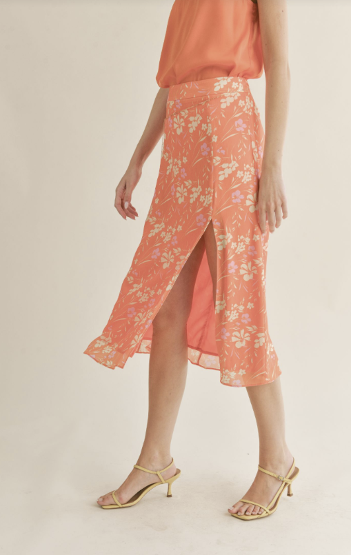 Aurora Midi Skirt With Slit