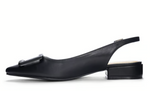 Load image into Gallery viewer, Sweetie Slingback - Smooth Black
