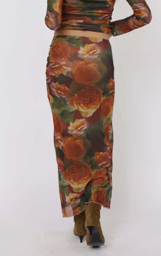 Heart Beats Side Slit Skirt