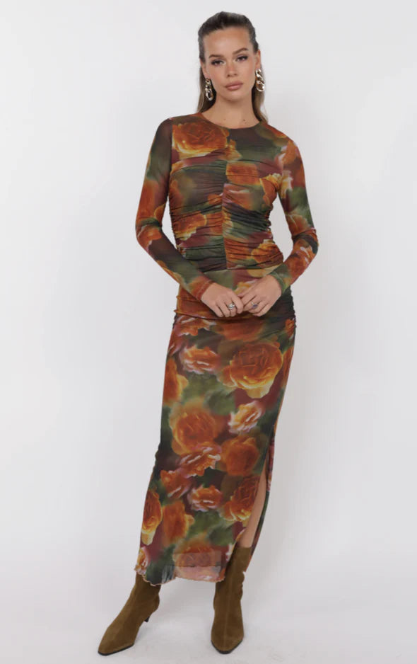 Heart Beats Side Slit Skirt