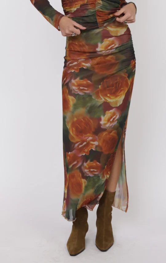 Heart Beats Side Slit Skirt