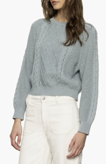 Nomad Cable Popover Sweater