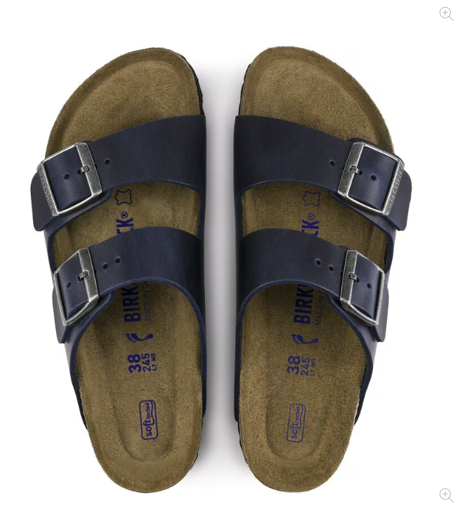 Arizona Soft Footbed Oiled Leather Blue