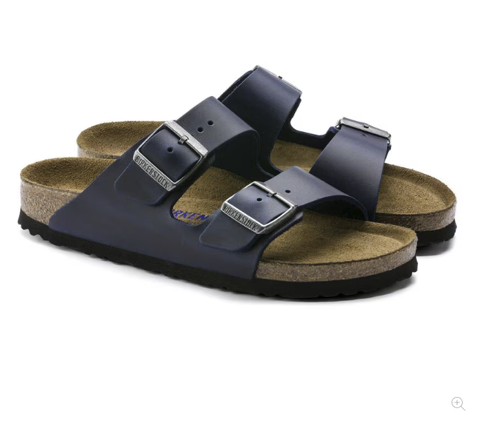 Arizona Soft Footbed Oiled Leather Blue
