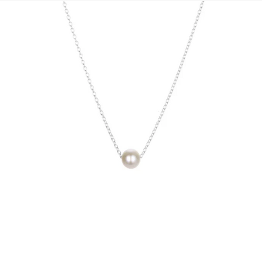 14K Gold-Filled Dainty Pearl Choker Necklace