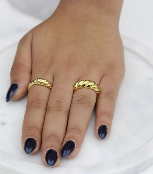 18K Gold-Filled Chunky Twisted Ring