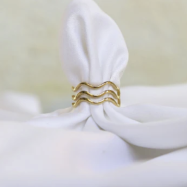 18K Gold-Filled Wave Ring