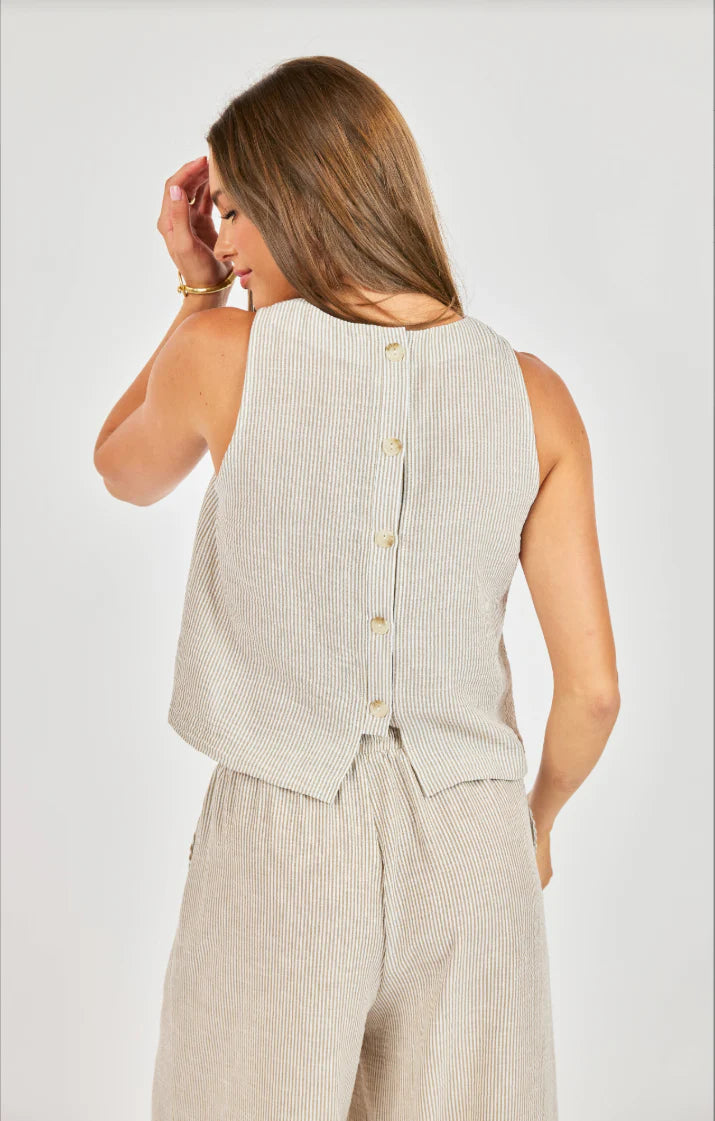 Garden Sun Button Tank
