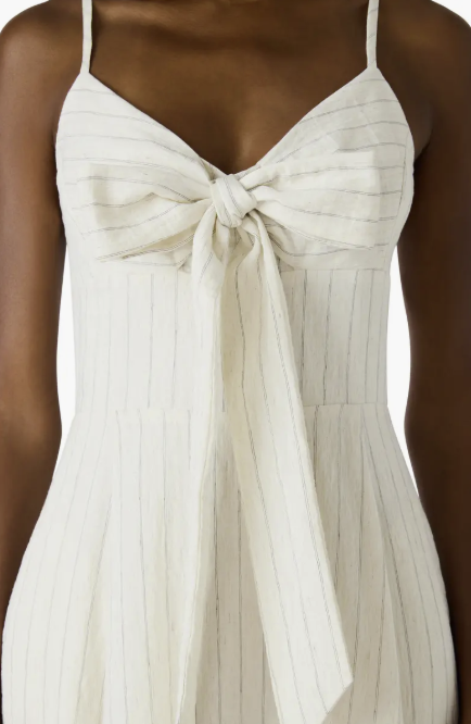 Luna Bow Front Sleeveless Midi Dress
