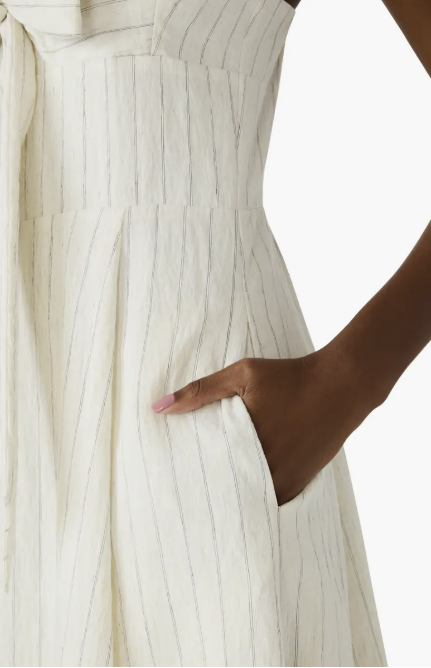 Luna Bow Front Sleeveless Midi Dress