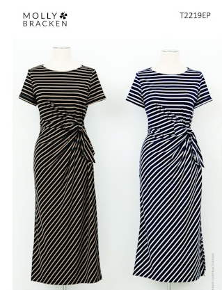 Ladies Striped Dress T2219EP