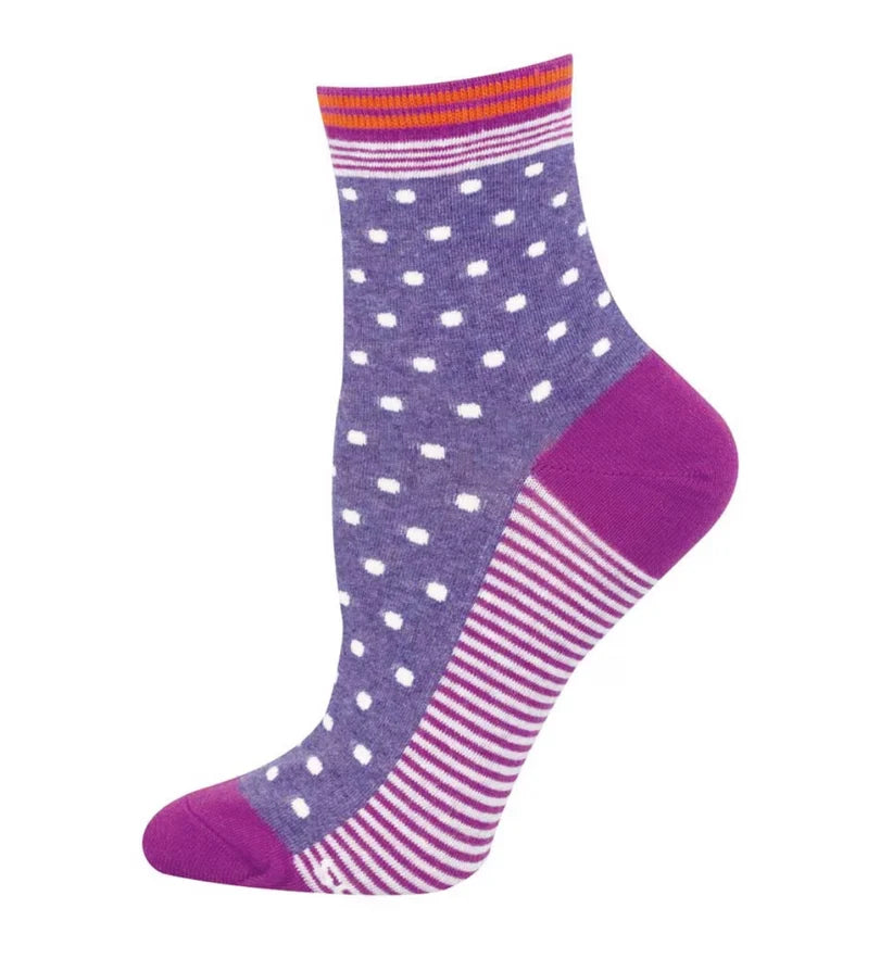 Pin Dot Mini Crew Socks