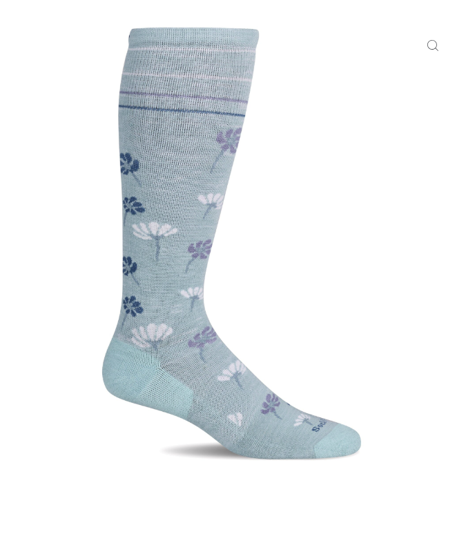 Women's Field Flower | Moderate Graduated Compression Socks