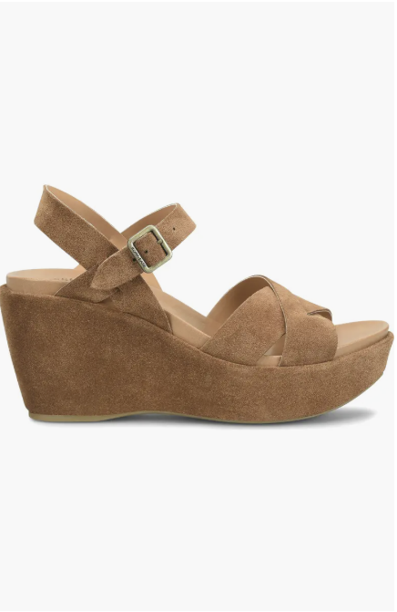 Ava 2.0 Platform Wedge Sandal - Brown Suede