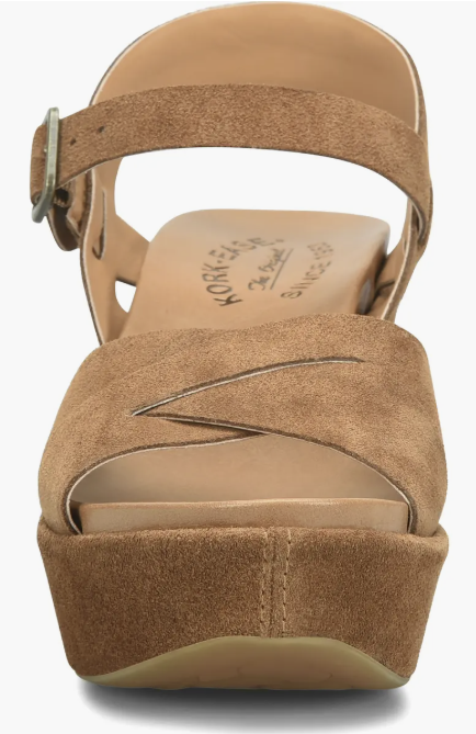Ava 2.0 Platform Wedge Sandal - Brown Suede