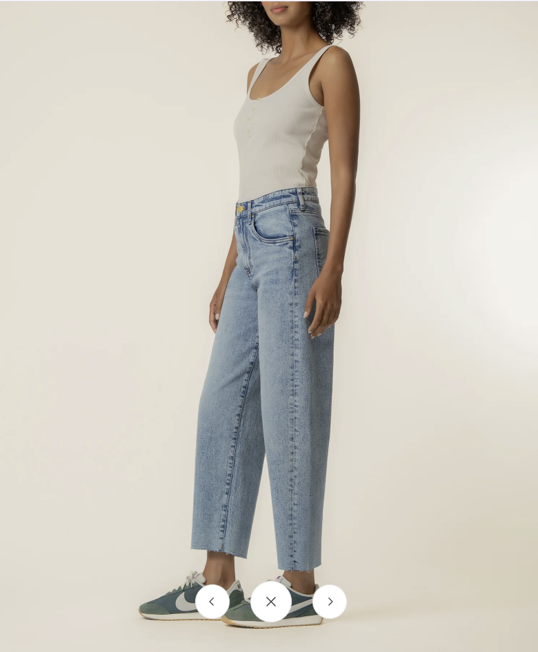 Gwen High Rise Wide Leg in Well Wash