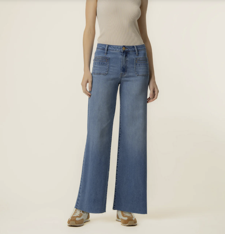 Meg High Rise Wide Leg in Sunny Wash