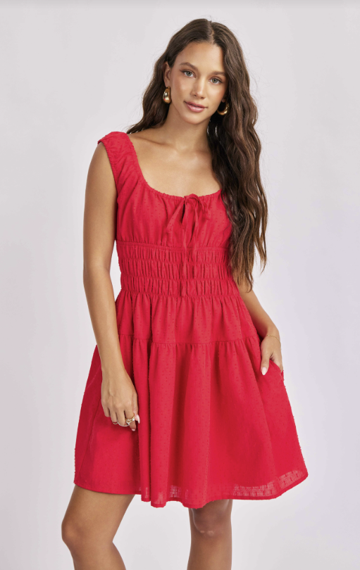 Ariel Red Mini Dress